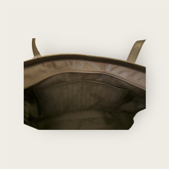 MICHAEL KORS GRAY KEMPTON TOTE, BLACK LEATHER TRIM - Picture 8 of 10